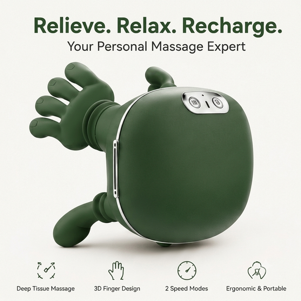 3D Kneading Massage Device – Deep Tissue Neck & Shoulder Massager