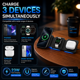 3-in-1 Magnetic Foldable Wireless Charger