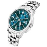 Premium Teal Dial Stainless Steel Analog Watch