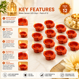 Diwali Glow LED Floating Water Sensor Diyas
