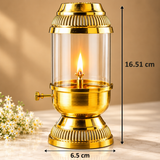 Brass & Glass Akshad Diya Oil Lamp