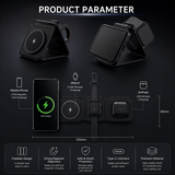 3-in-1 Magnetic Foldable Wireless Charger