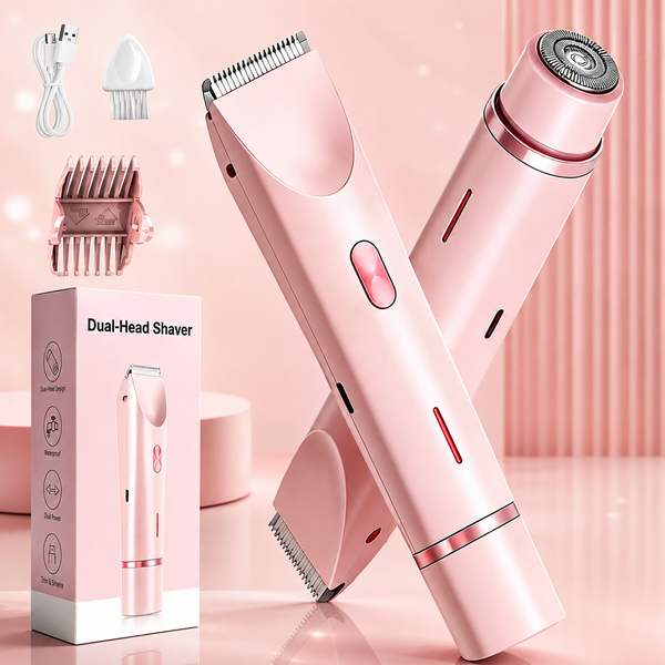 Dual-Head Electric Shaver & Body Groomer